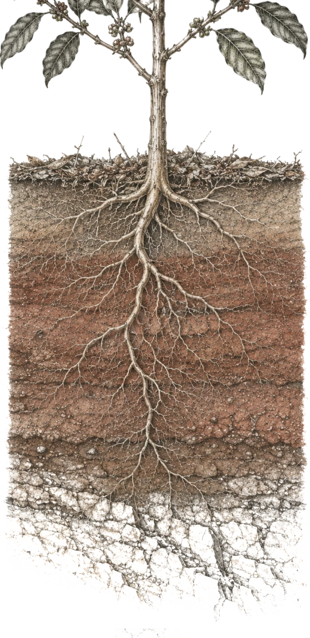 P-26-ROO-05 · Root system in lateritic soil